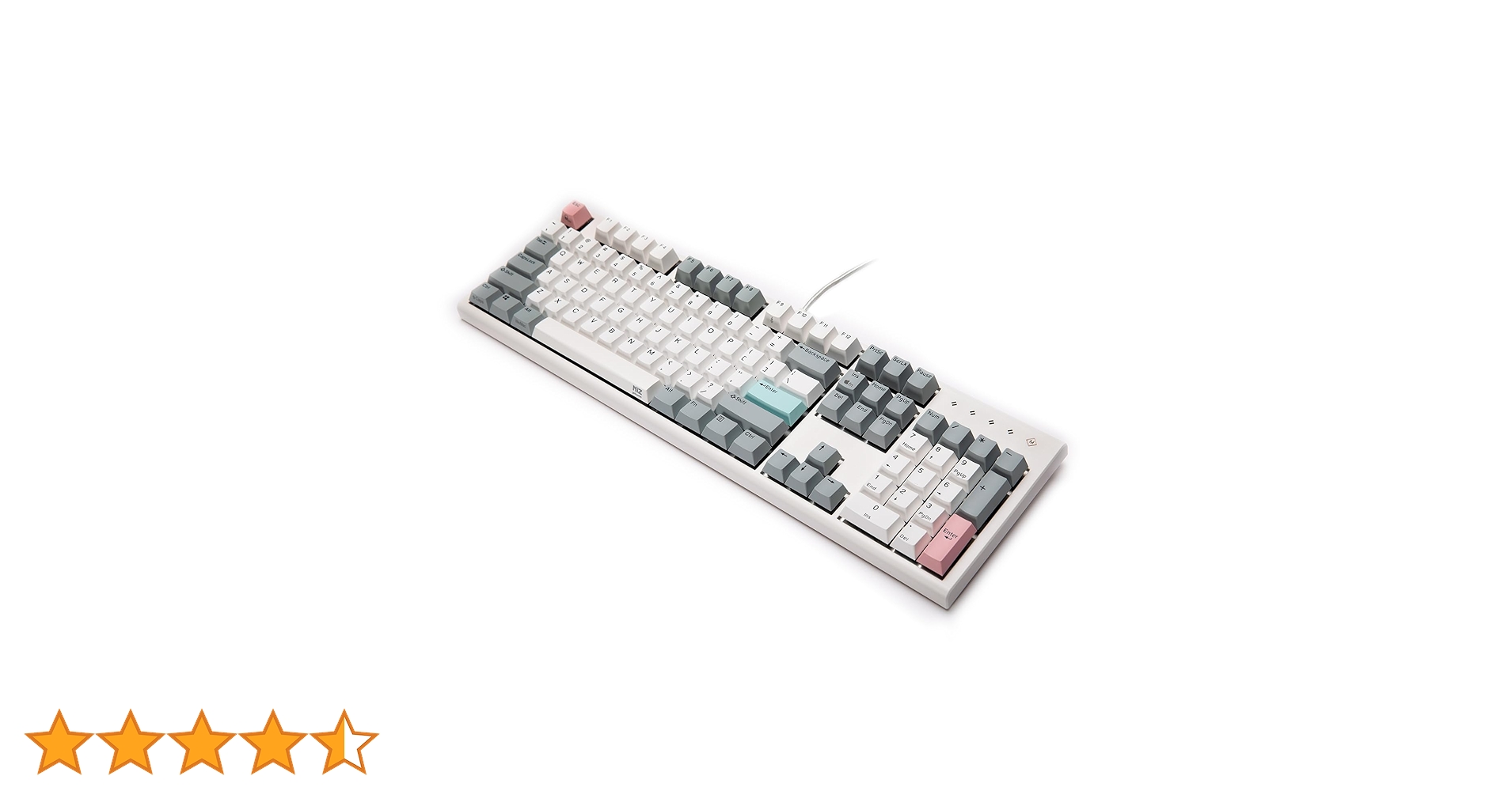 NIZ X108-1m USB Type-C キーボード　US配列 NiZ X108 静電容量無接点キーボード バックライト付き 黒い